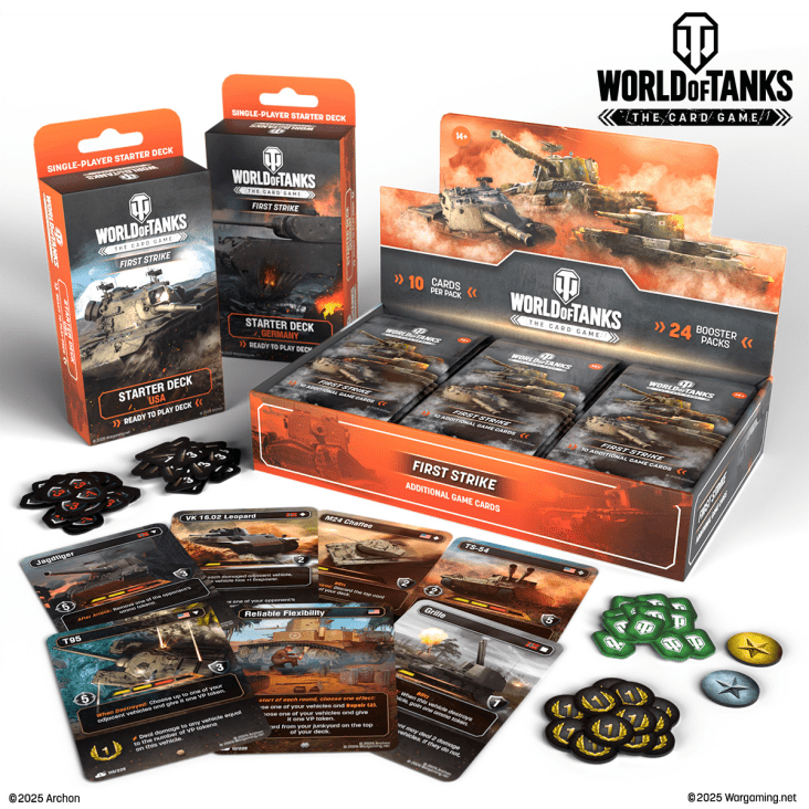 Pack 2 Starter Deck + 1 Display World of Tanks TCG - First Strike - EN