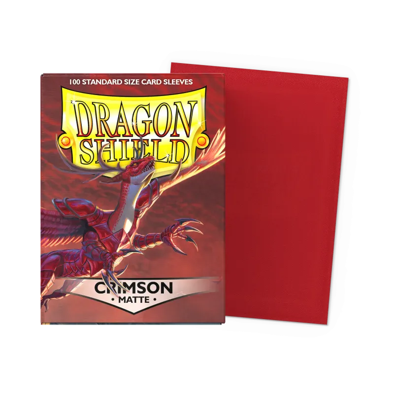 Dragon Shield : Crimson - Matte Sleeves - Standard Size