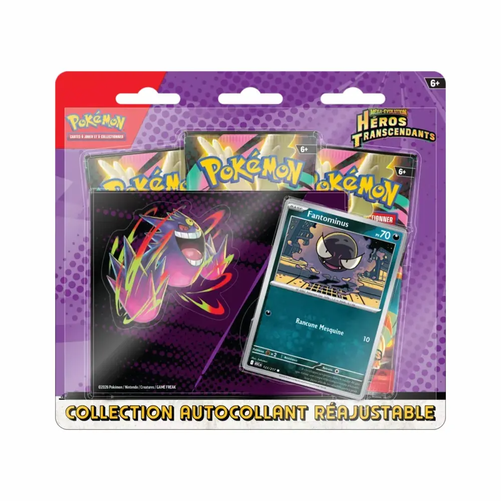 Coffret Pokémon – Collection Autocollant Réajustable : ME02.5 Héros Transcendants